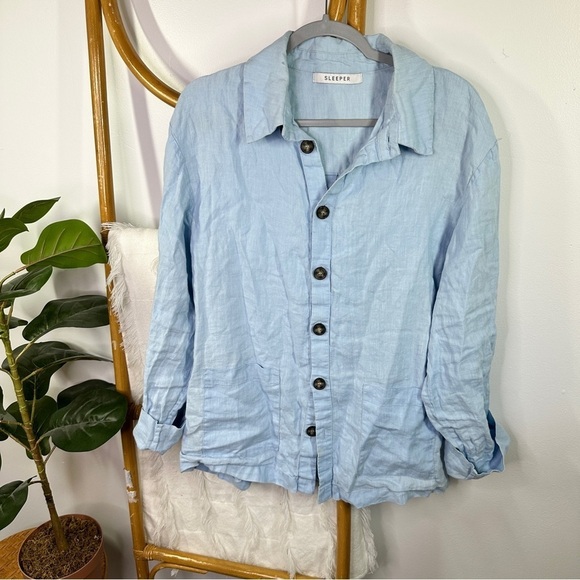 Sleeper Light Blue Women's Blouse - Picture 3 of 9